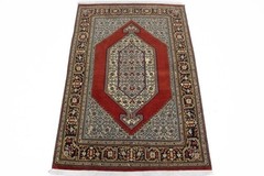 Extra Fine Handmade Vintage Floral Design Scarlet Red Oriental Rug Carpet 3X5 ft