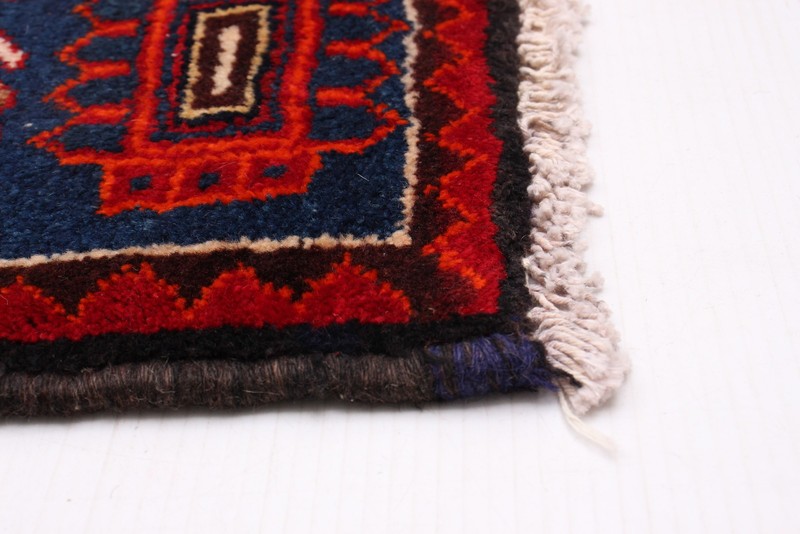 3'9" x 9'10" Vintage Hand-knotted Runner Rug Traditional Oriental Wool Carpet gallery