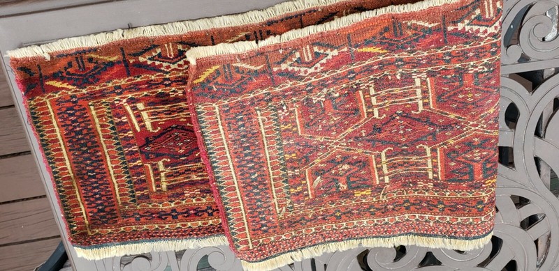 ANTIQUE 1900 TURKOMAN VERY FINE TORBA GREAT COLORS gallery