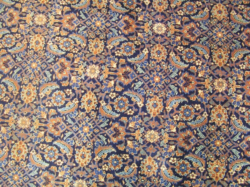 Antique Oriental rugs hand knotted wool 9x12 Carpet Circa 1890s gallery