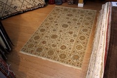 CLOSE OUT PRICE 8’6″ X 5’6″ Handmade Sumak KIlim Southwestern Design Beige