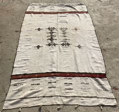 Vintage Handmade Traditional Beautiful African Kilim Floor Rug Carpet 210×108 cm