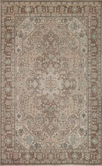 Handmade Room Size Area Rug 6×10 Vintage Muted Medallion Home Decor Wool Carpet