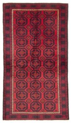 Vintage Hand-Knotted Area Rug 3’7″ x 6’6″ Traditional Oriental Wool Carpet