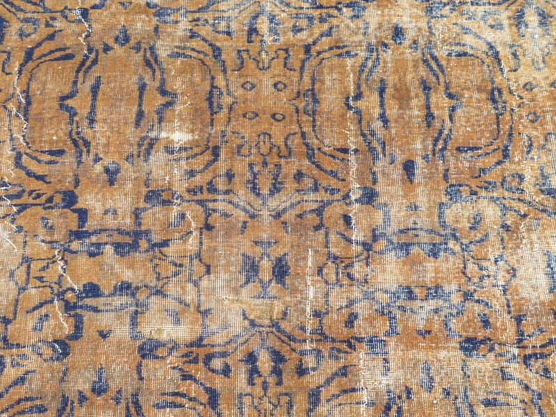Handmade Floor Rug, Wool Rugs, Large Carpet, Vintage Turkish Area Rug 80"X118" gallery
