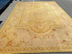 Auth: Vintage Savonnerie Carpet French Palace Luxury Elegant 12×15 NR