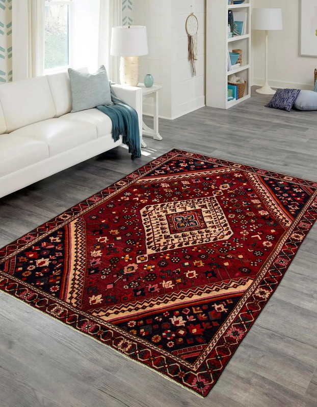 Vintage 6'6" x 9'8" Traditional Hand Knotted Vegetable Dye Wool Area Rug gallery