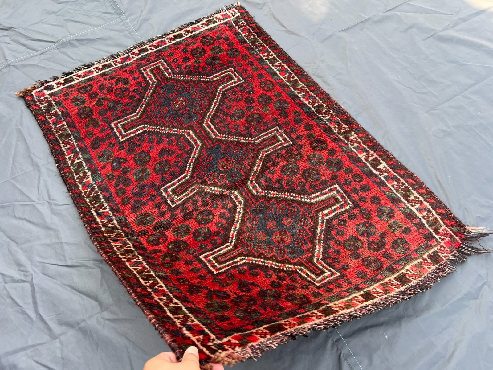 Antique Turkish Hand Knotted Tribal Rug 2'9 x 3'10 - Persian Style Wool Area Rug gallery