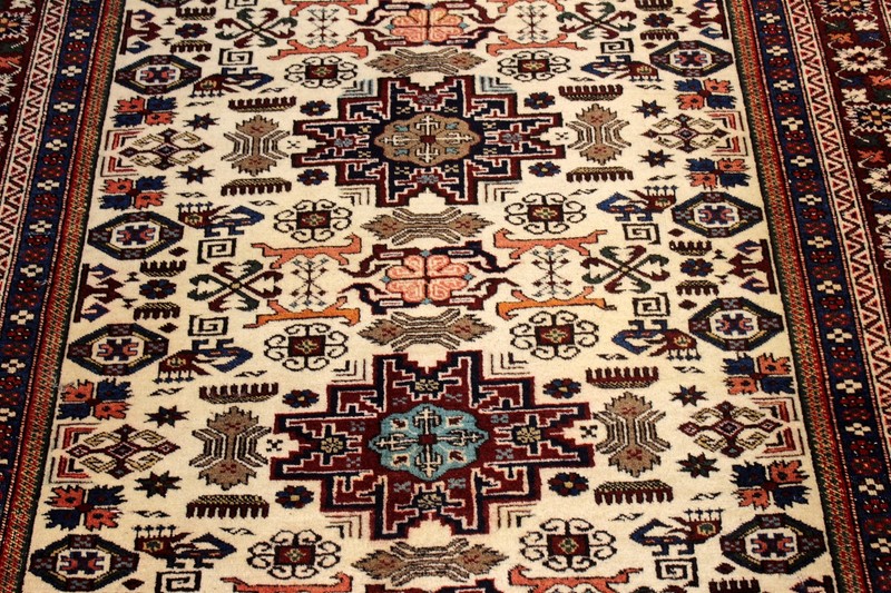 Handmade antique 5' X 7' Caucasian Kazak Design Shirvan Early 1900 Tribal Rug gallery