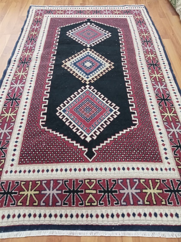 Antique Turkish Oushak Rug 4x7 Handmade Wool Anatolian Carpet Vintage Area Rug V gallery