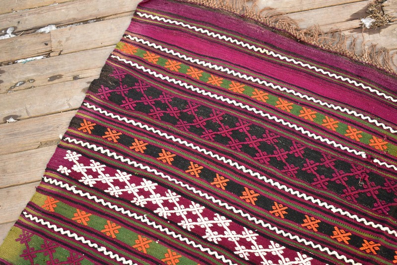 Turkish Kilim 62''x92'' Handwoven 5'x7' Cicim Kilim Oriental Tent Rug 160x235cm gallery