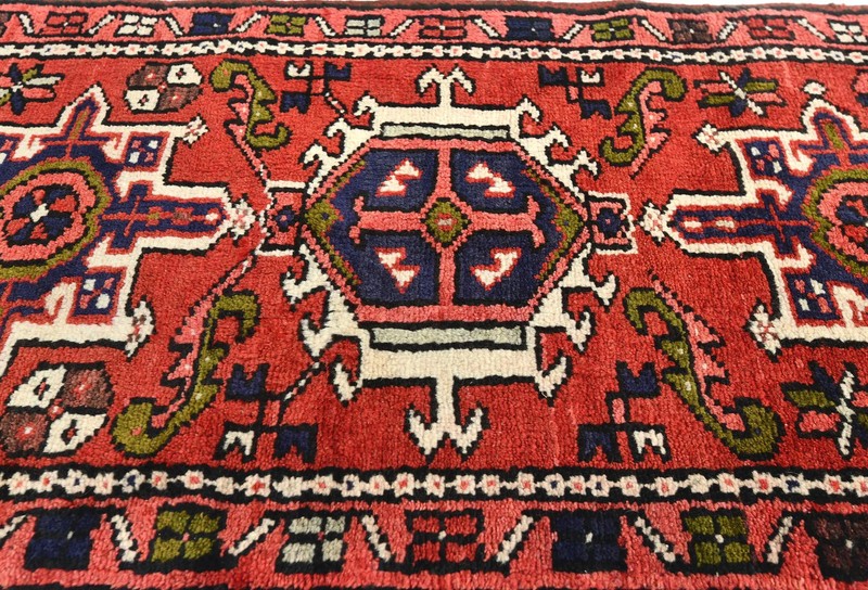 Geometric Tribal Vintage Handmade Narrow Runner Rug Carpet 2'0X13'5 ft gallery