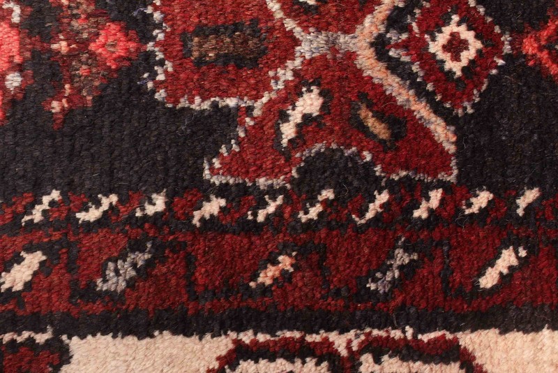 3'8" x 9'10" Vintage Hand-knotted Runner Rug Traditional Oriental Wool Carpet gallery