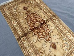 Vintage Tribal Afghan Soft Floral Medallion Rug 1’9 x 3’5 ft