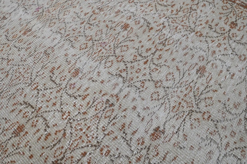 Oushak Turkish Vintage Rug 5x8 Kilim Rug Anatolian Handmade Boho Decor BEIGE gallery