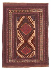 Vintage 6’3″ x 8’8″ Traditional Hand Knotted Vegetable Dye Wool Area Rug