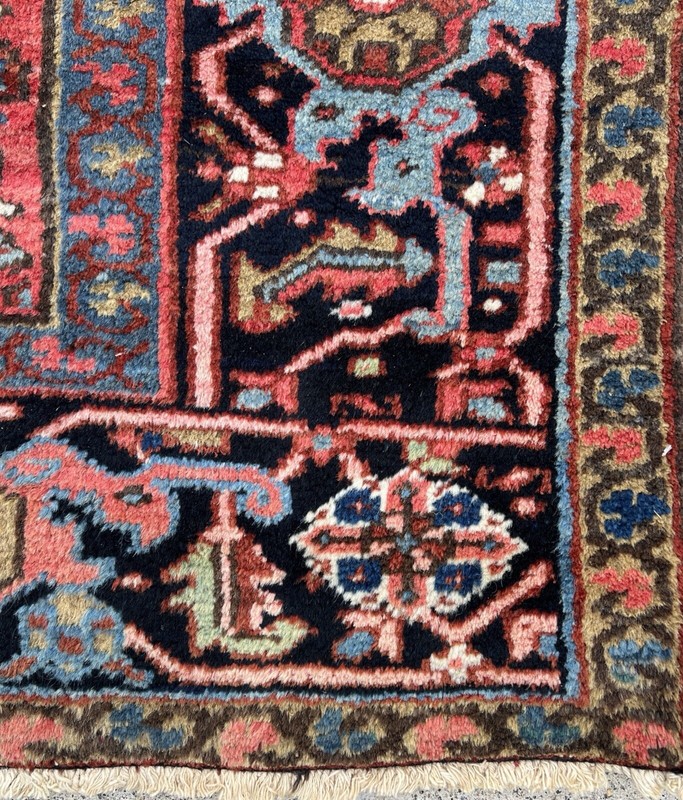 7.3 ft. X 10.6 ft. FINE ANTIQUE OLD DECORATIVE HANDMADE HERIZ SERAPI CARPET RUG gallery
