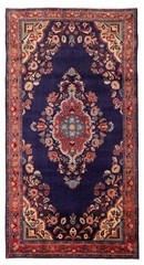Vintage 4’10” x 9’6″ Traditional Hand Knotted Vegetable Dye Wool Area Rug