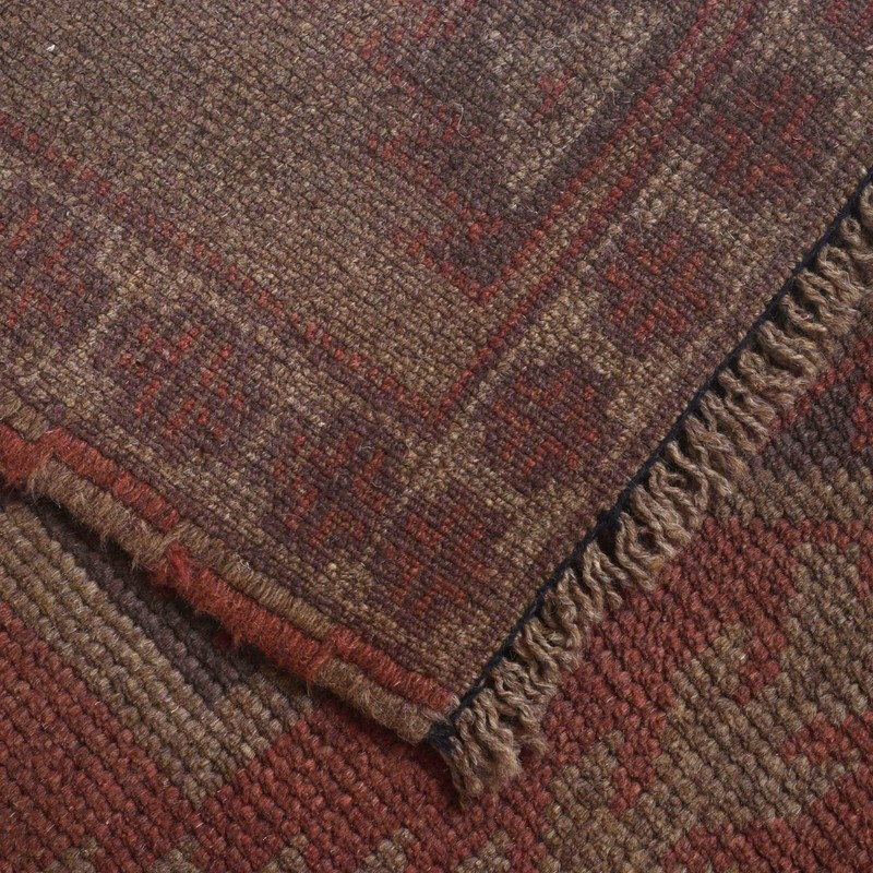 Authentic Overdyed Rug Handmade Vintage Carpet 4.4x2.9 ft gallery