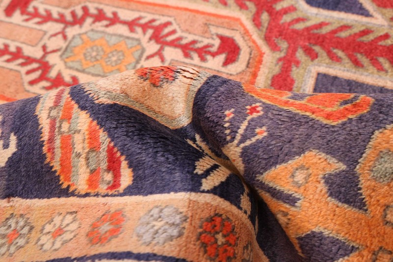 Vintage Traditional Hand-Knotted Area Rug 4'7" x 10'9" Oriental Wool Carpet gallery