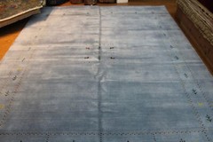 8X10 ft. Blue Color Gabbeh Design Made out of NATURAL WOOL 8′ X 10′ AREA RUG