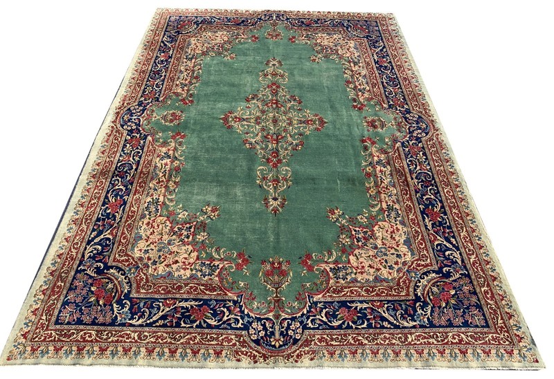 Amazing Hand Knotted Vintage Qirmoun Wool Area Rug 12 x 8 Ft (1284 GER-3) gallery