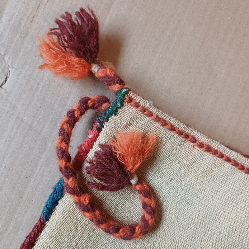 Vintage Shahsavan hand woven bag chanteh fabulous colours excellent condition gallery