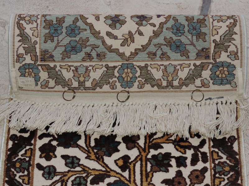 2x4ft. Handmade Art Silk Shahin Tree of Life Runner gallery