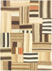 Vintage Hand Woven Area Rug 4’9″ x 6’6″ Traditional Wool Oriental Carpet
