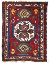 Rare Antique Caucasian Lorii Pambak Kazak 5’4″ x 7′ Hand Made Wool Veg. Dyes Rug