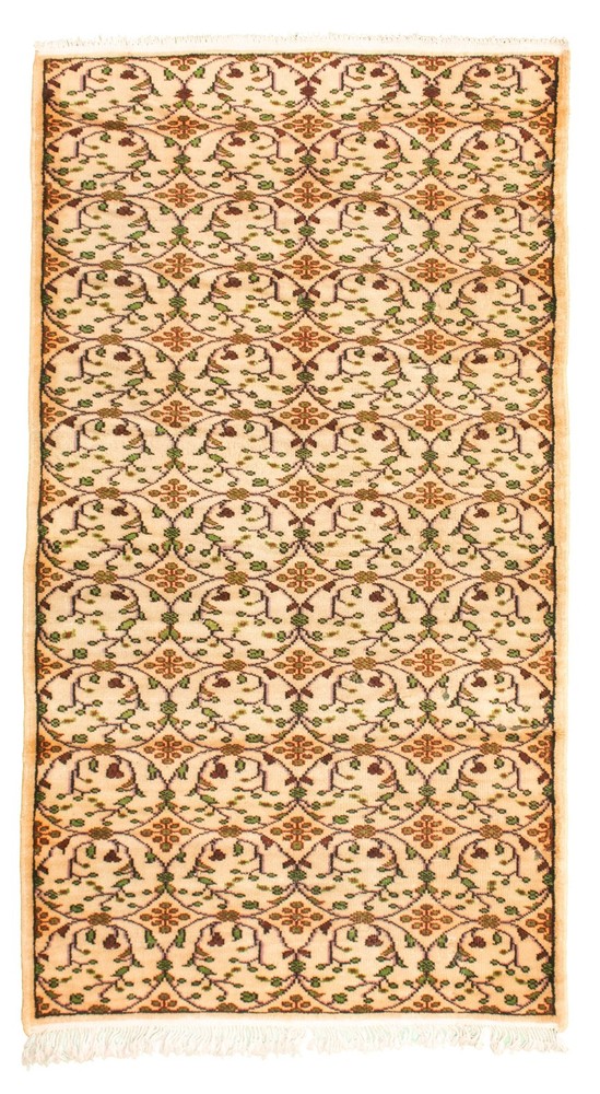 Vintage Hand-Knotted Carpet 5'1" x 9'0" Traditional Oriental Wool Area Rug
