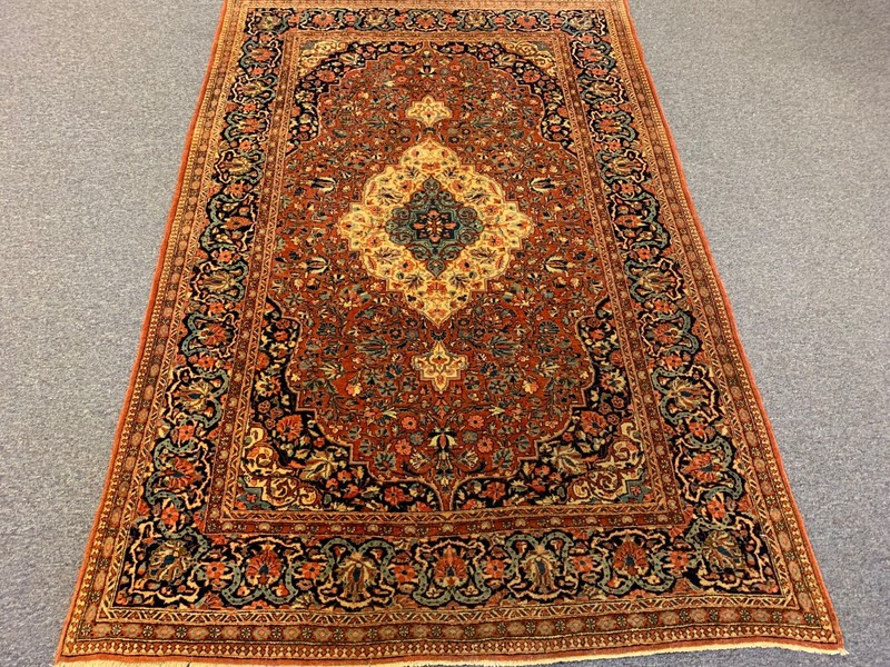 KESHAN ANTIQUE HAND KNOTTED WOOL ORIENTAL RUG 4.5 X 6.9 gallery