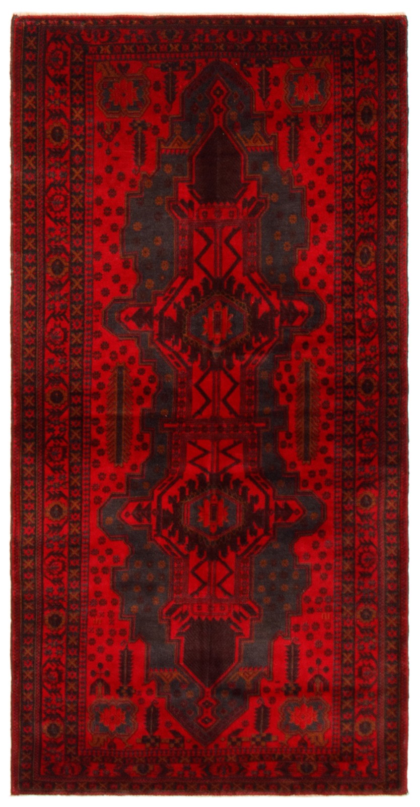Vintage 3'7" x 6'11" Traditional Hand Knotted Vegetable Dye Wool Area Rug gallery