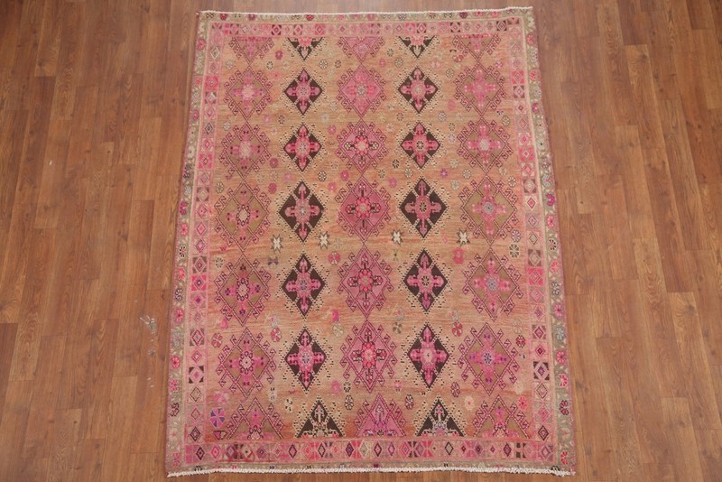 All-over Pattern Traditional Vintage Rug 4x6 Wool Hand-knotted gallery