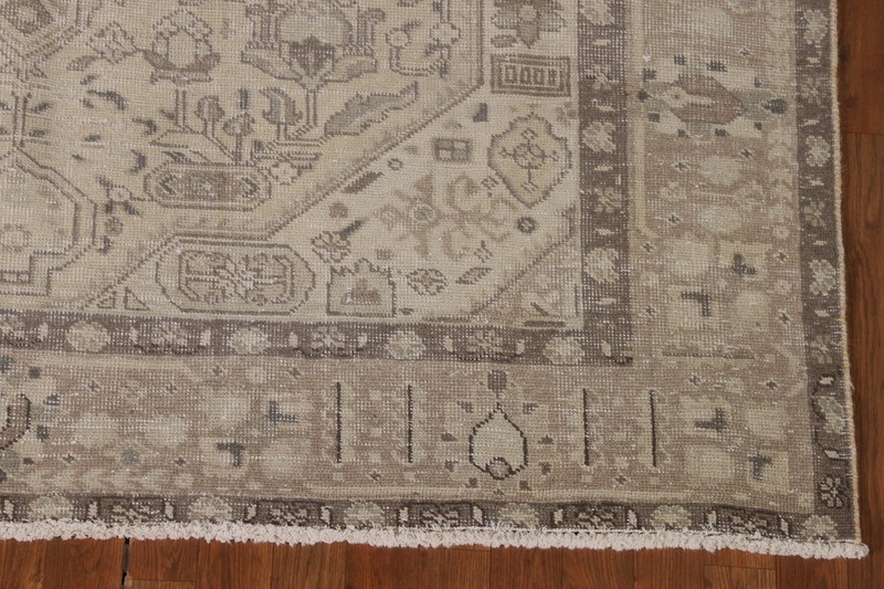 Distressed Wool Area Rug 6x10 Ft Hand-Knotted Medallion Oriental Carpet gallery