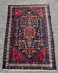 Semi-Antique Kurdish Bijar Rug (3×4′)