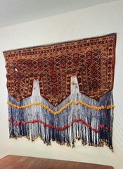 Antique Turkmen Tekke Khalyk Ersari Tent Decoration Original Wall Hanging