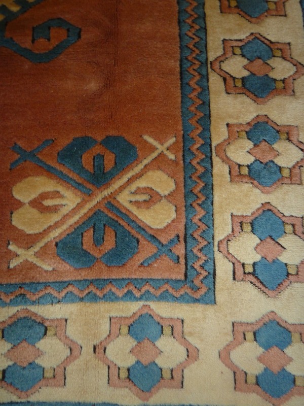 1970's Fine Antique Caucasian Kazak Handmade Rug 8Ft X 10' 7" Free Shipping gallery