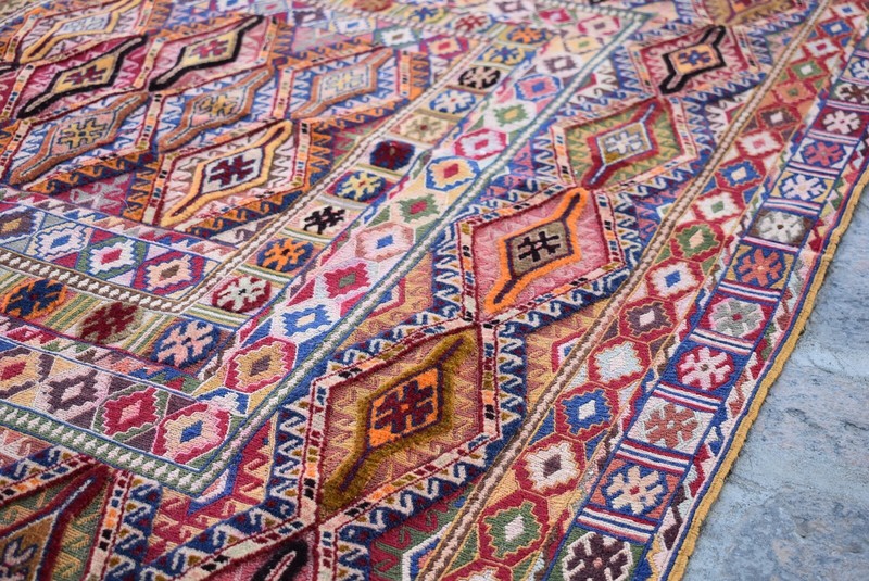 4'6 x 5'9 Fine quality handmade afghan moshvani beljik area rug, Merino wool rug gallery