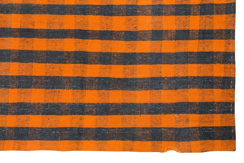 Striped Kilim Rug,Vintage Minimal Kilim Rug,Turkish Kilim Rug, 6'11 x 8'1 ft gallery