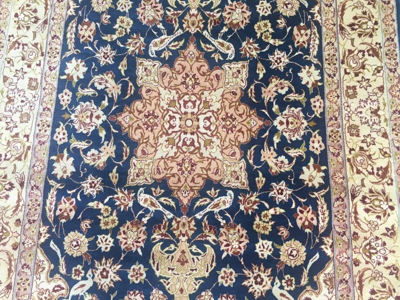 Silk & Wool Vintage Exquisite Hand-knotted Rug proximally 3’ X 5’ gallery