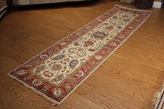_HALL_RUNNER_RUG 10 Ft. Fine Quality Handmade Rug hand knotted vegetable dyed