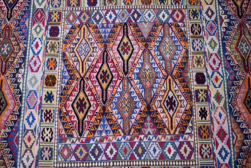 4'6 x 5'9 Fine quality handmade afghan moshvani beljik area rug, Merino wool rug gallery