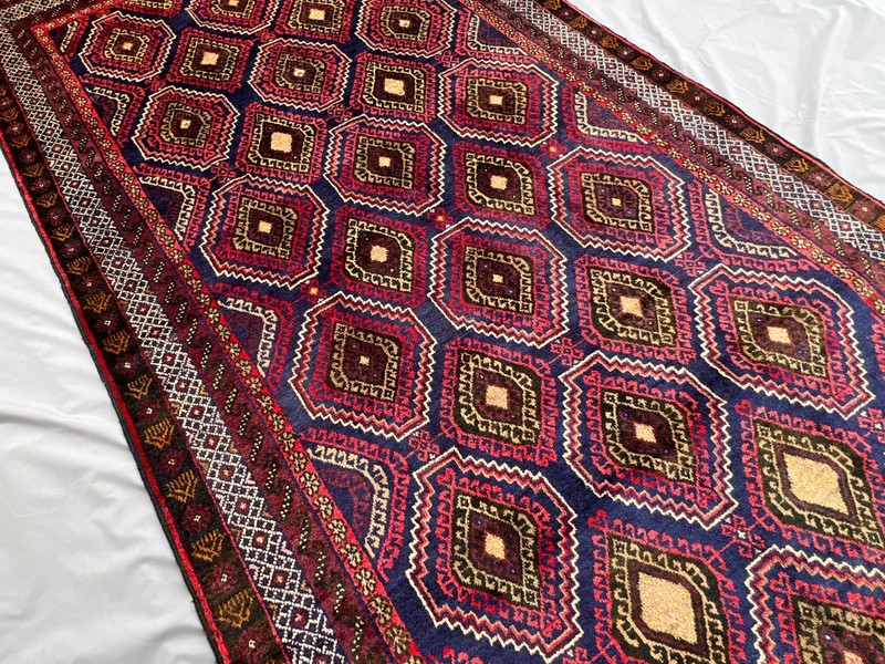 150 X 300 cm Vintage Natural Vegetable Dye Nomad Maldari Belouch Jamshiri Carpet gallery