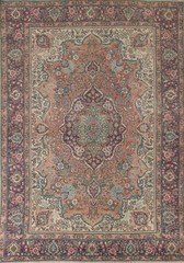 Vintage Distressed Traditional Area Rug 7×10 Ft Handmade Living Room Wool Carpet
