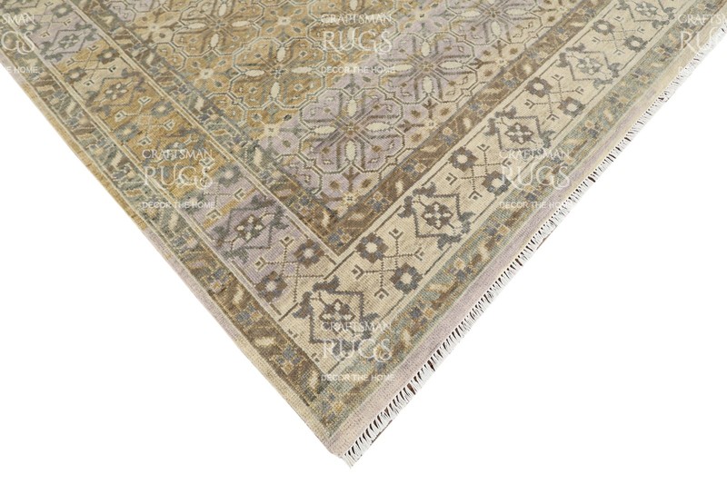 Muted Beige & Taupe Traditional Carpet 8x10 ft gallery