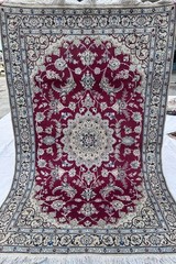 Stunning Authentic Oriental Habibian Naheen Floral Silk Touch Floral Carpet