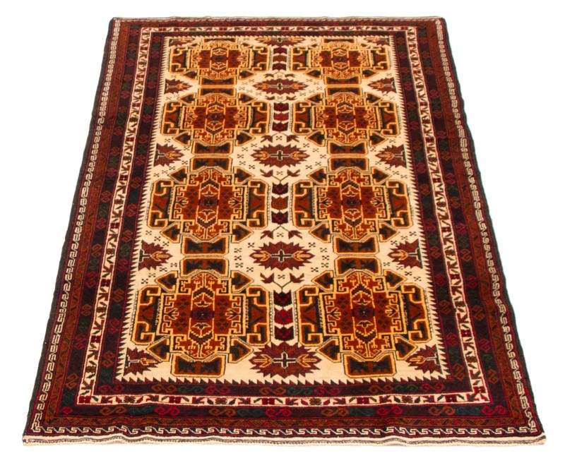 Vintage 3'11" x 6'5" Traditional Hand Knotted Vegetable Dye Wool Area Rug gallery