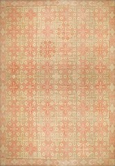 14’x18′ Large Antique 19th Century Allover Geometric French Flatweave