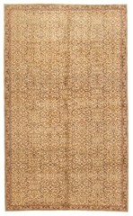 Vintage Hand-Knotted Area Rug 4’11” x 8’2″ Traditional Oriental Wool Carpet